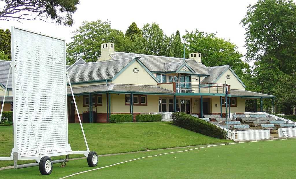 The Bradman Oval, pavilion and museum at Bowral, NSW