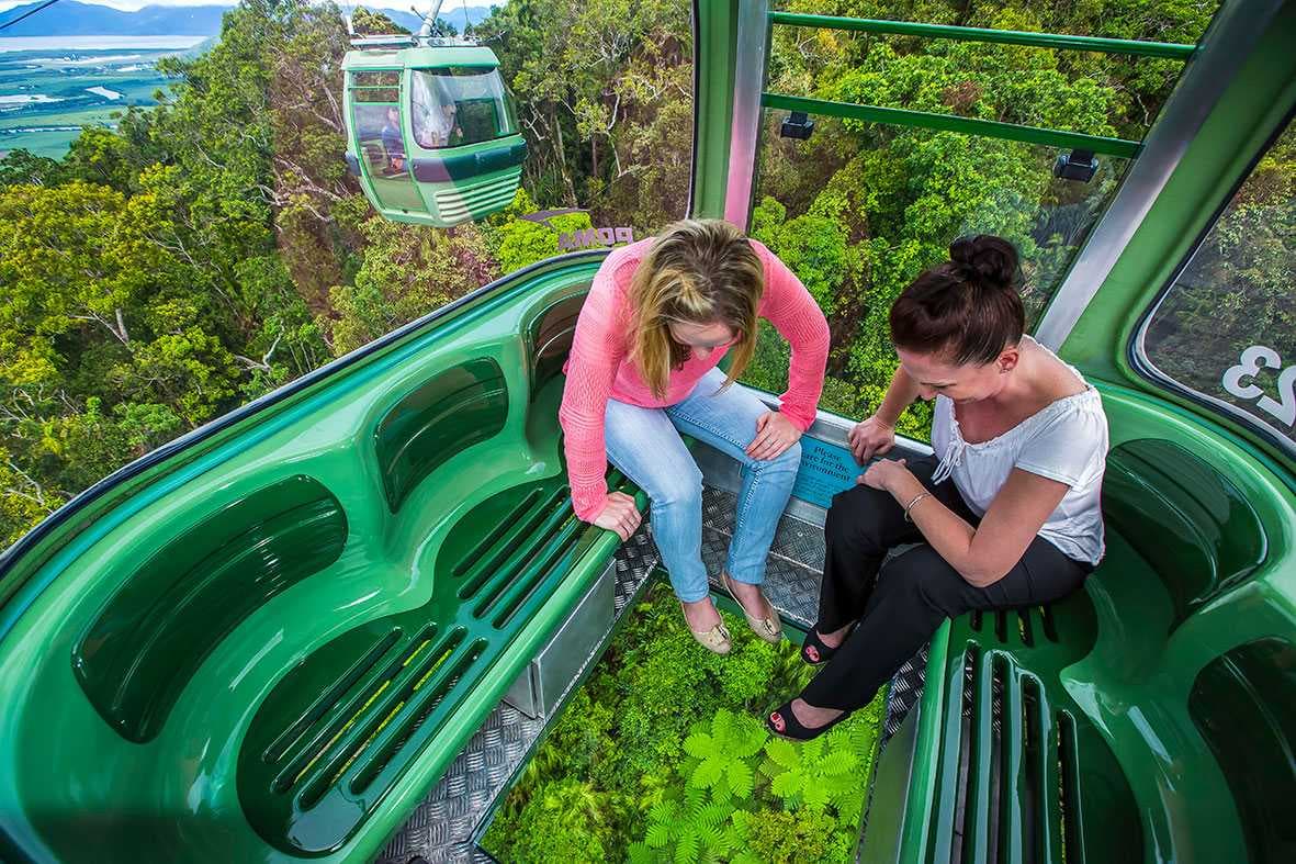 Inside View of the SkyRail Rainforest Cableway