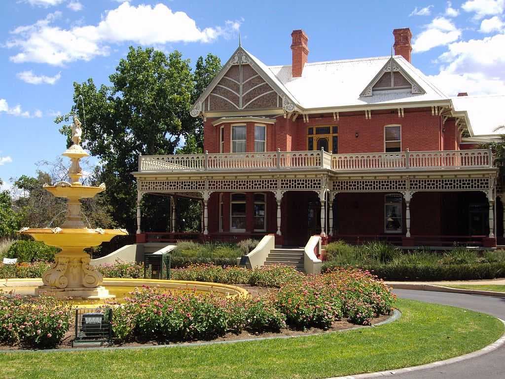 Rio Vista, the former home of Canadian engineer William Chaffey, built in the Queen Anne style.