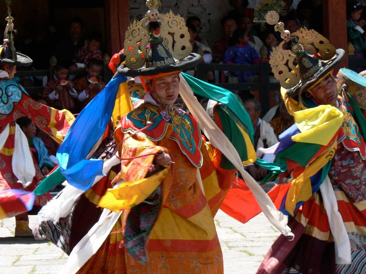 Black Hat Dance in Trashigang Tsechu