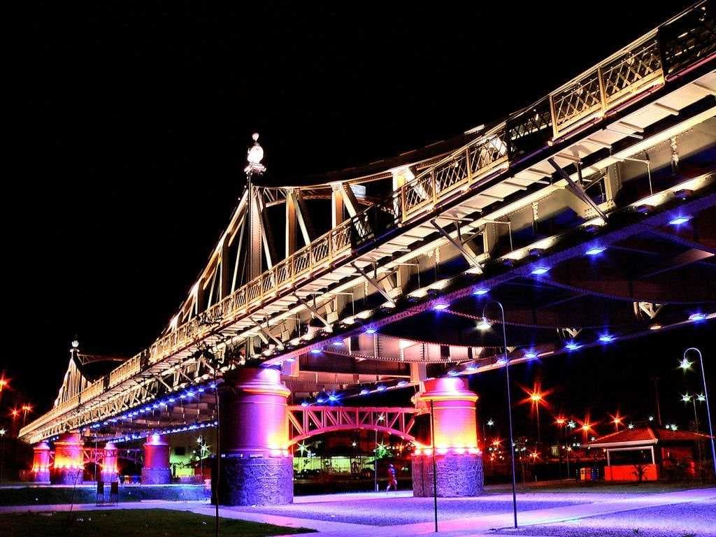 The Bridge Benjamin Constant built between 1892 and 1895 with parts imported from England.