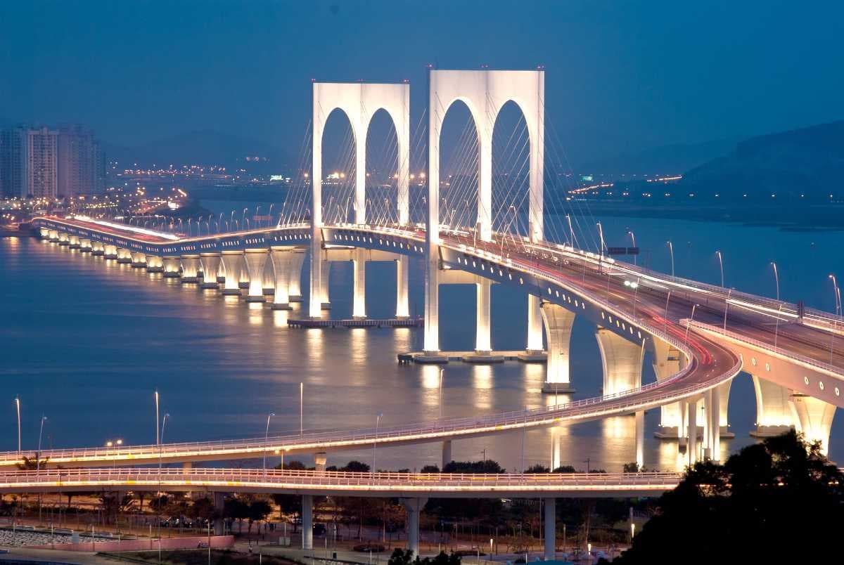 Sai Van Bridge - 2.2 km Long Cable-Styled Bridge, Macau
