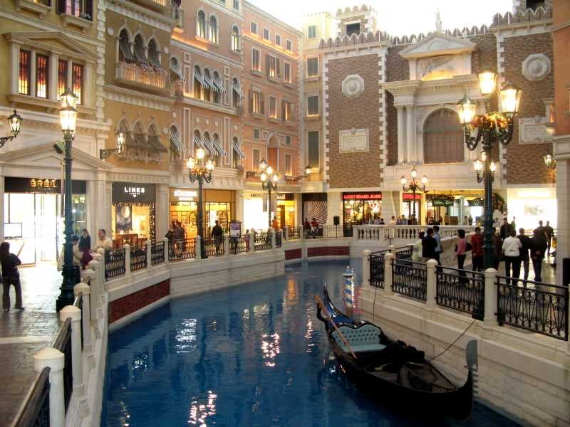 The Venetian Canal - Shopping Mall in Macau