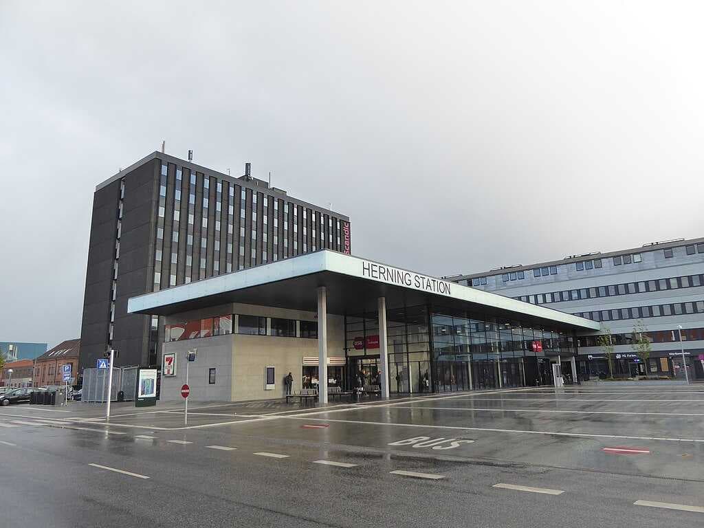 Herning railway station.