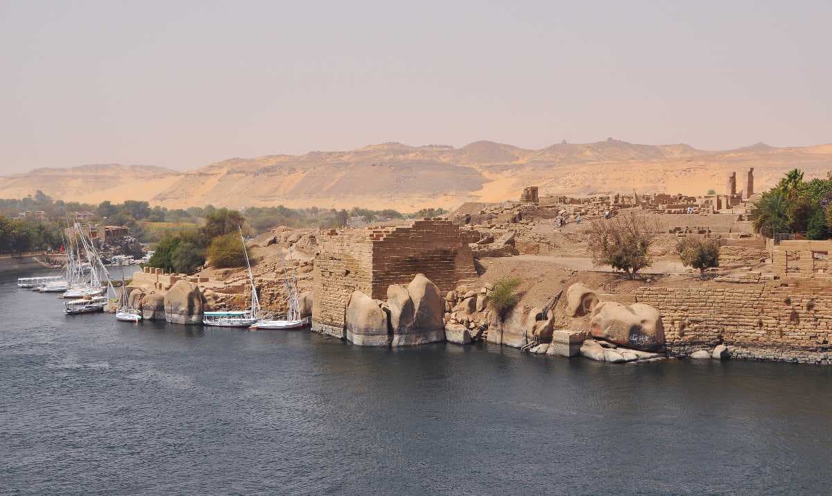 Elephantine island in Aswan