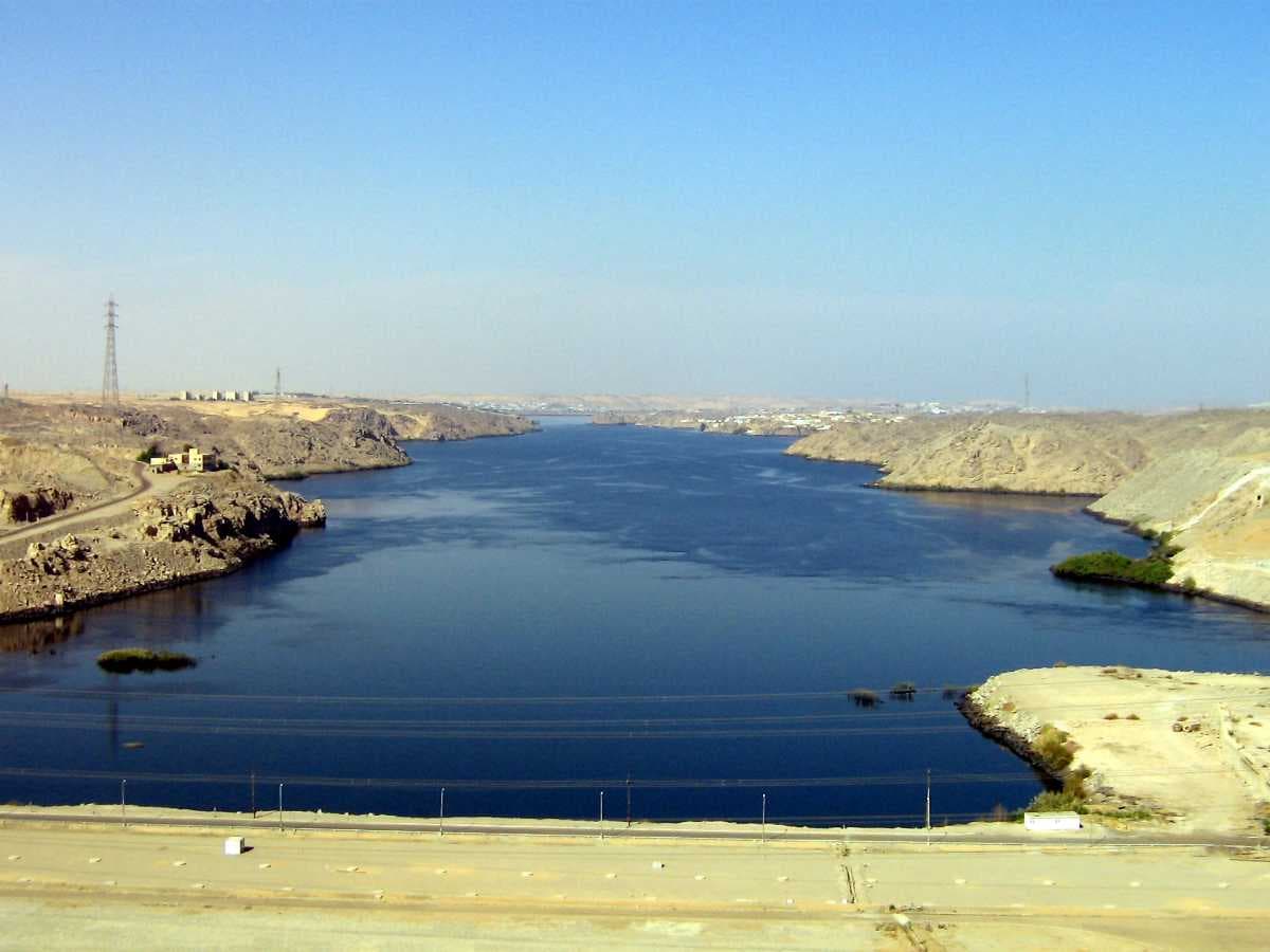 Aswan Dam built in Aswan
