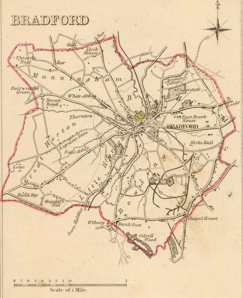 Bradford Boundaries 1835.