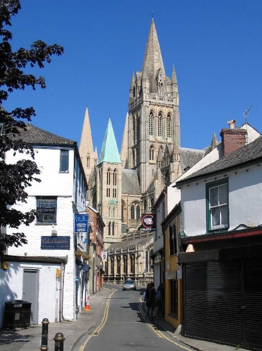 Truro, Cornwall's administrative centre and only city.