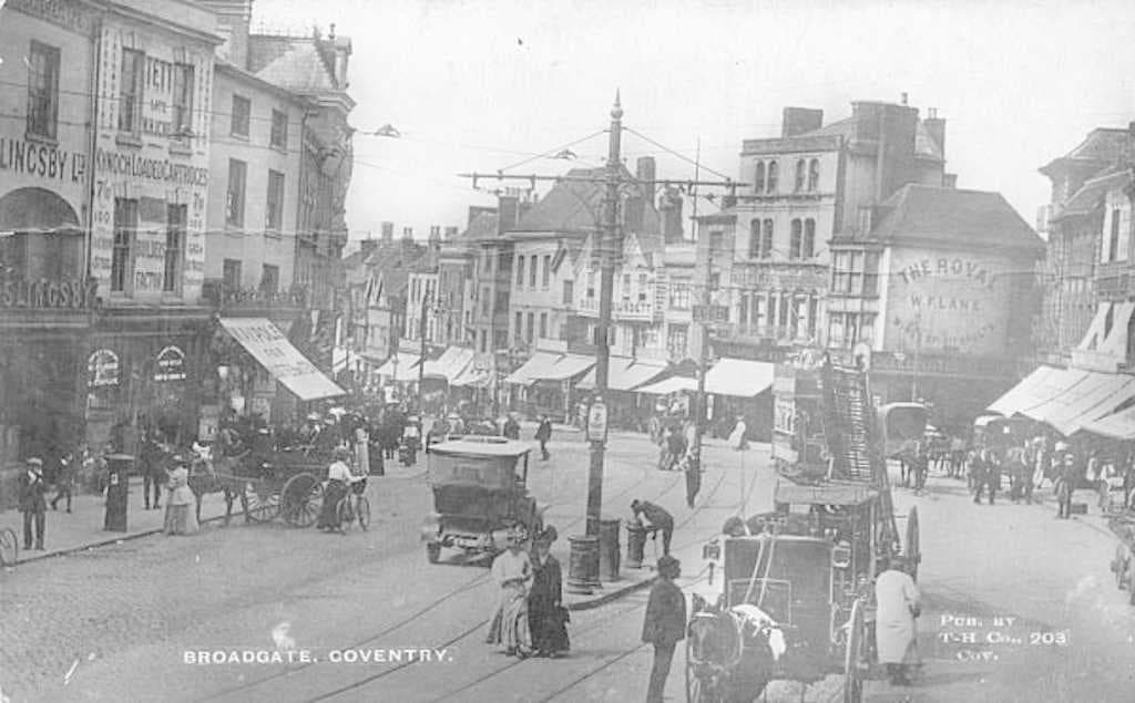 Broadgate, Coventry, in 1917