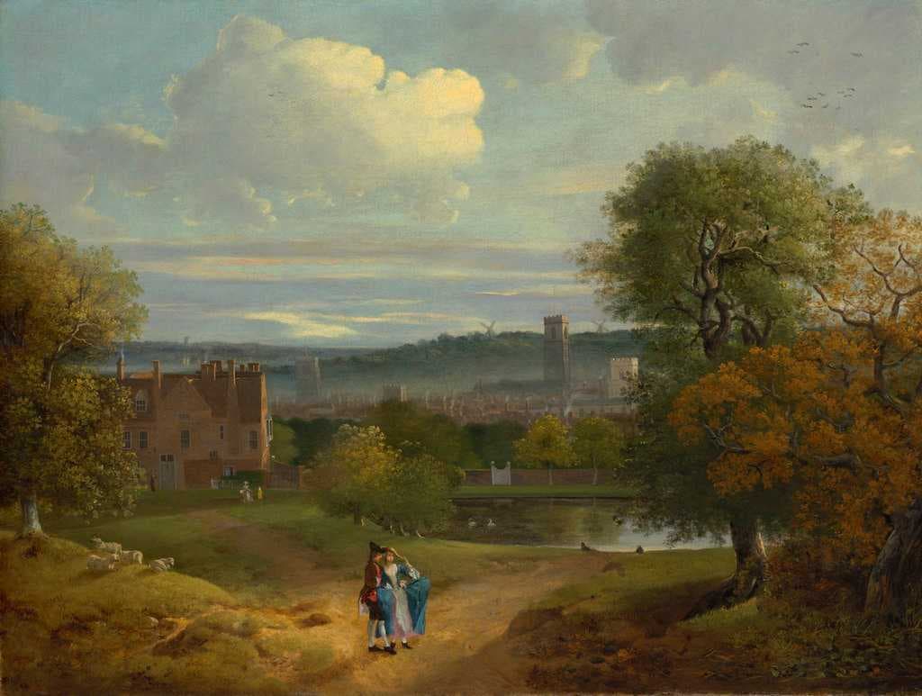 View of Ipswich from Christchurch Park by Thomas Gainsborough c.1746-49.
