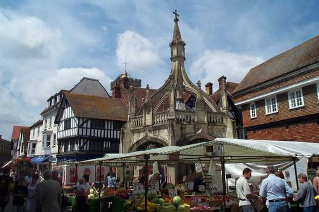 The 15th-century Poultry Cross marked the section of the market trading in poultry.