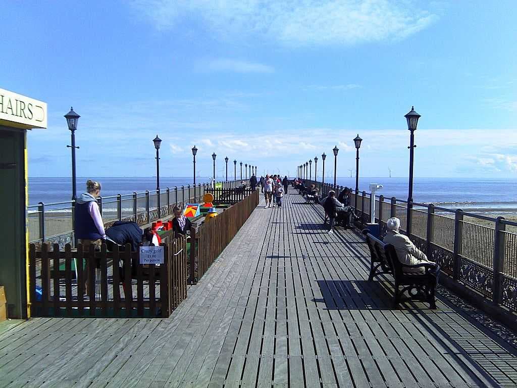 Skegness Pier deck looking seawards