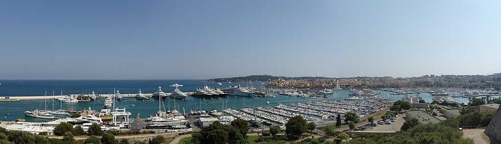 Port Vauban, the main port of Antibes