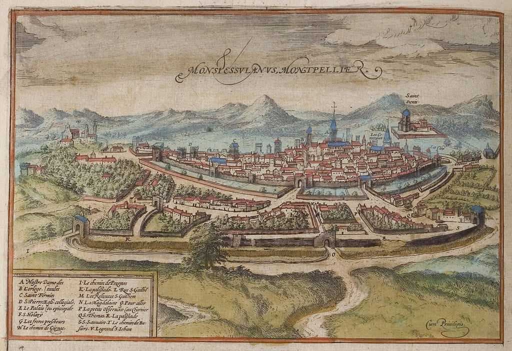 Montpellier in the 16th century