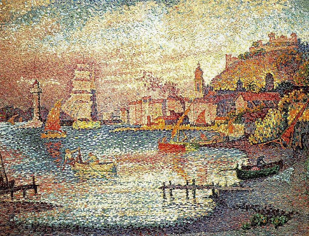 Paul Signac, Leaving the port of Saint-Tropez, 1901