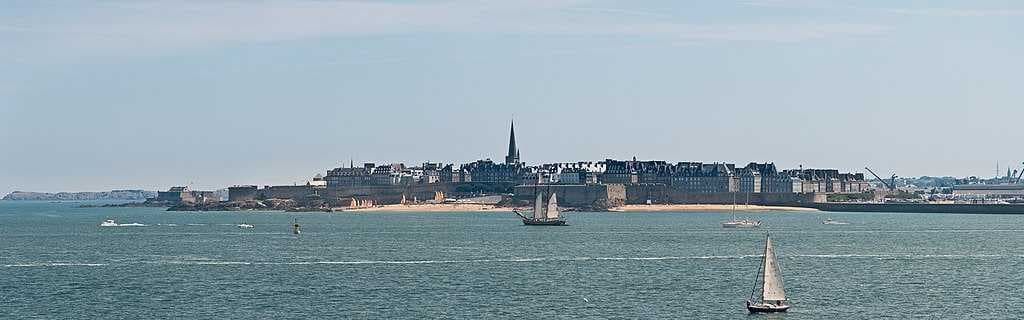 View of the walled city from the south-west