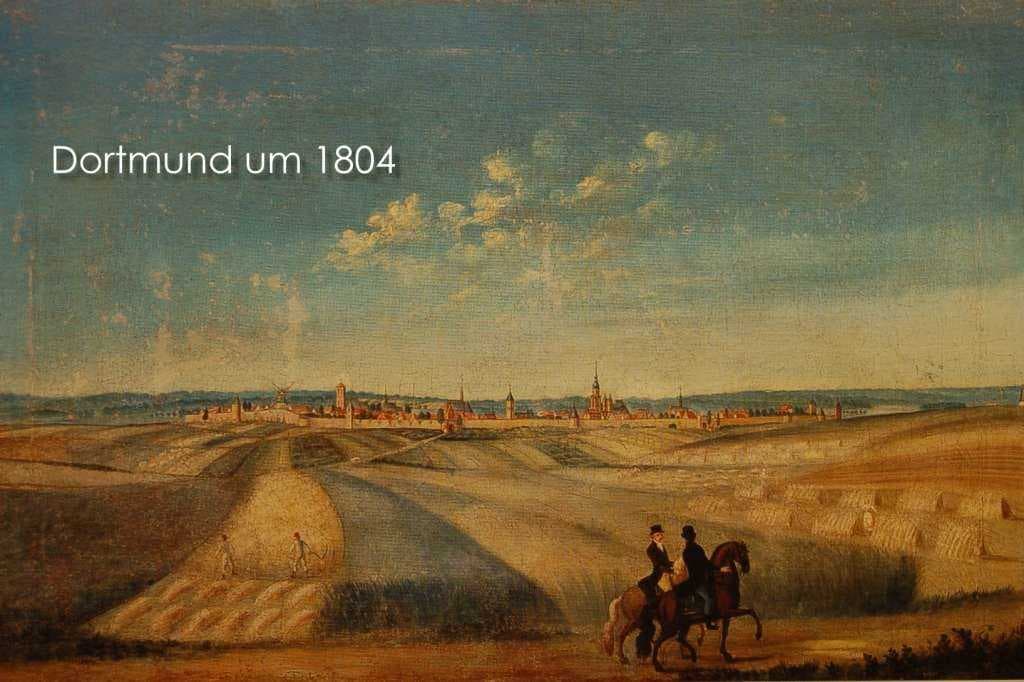 Pre-industrial Dortmund in 1804