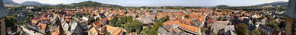 Panoramic view from the market church of Goslar