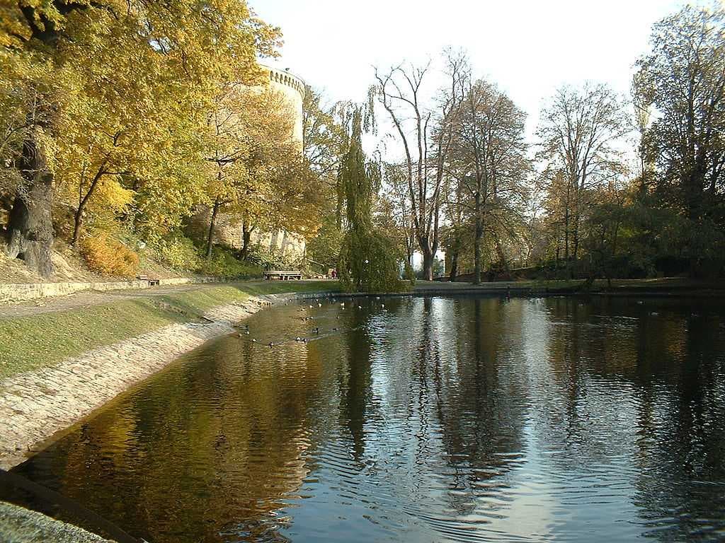 The Zwinger tower and pond