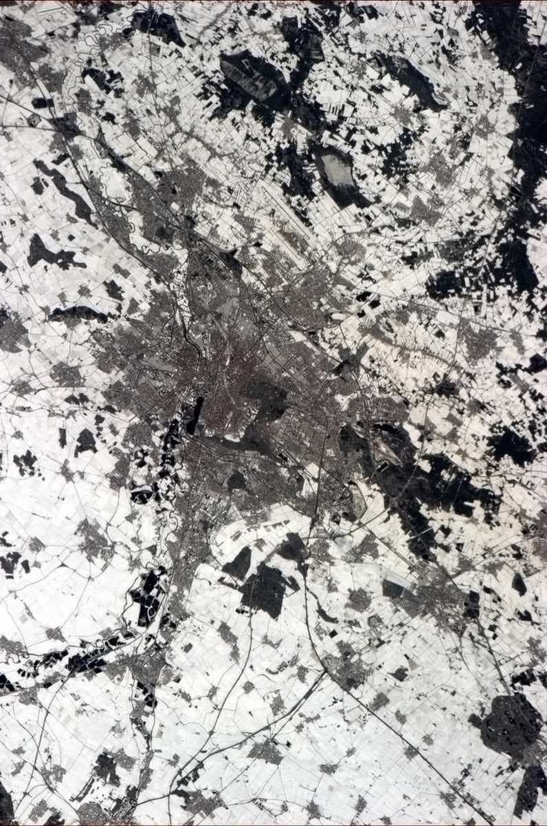 Hannover, seen from the International Space Station