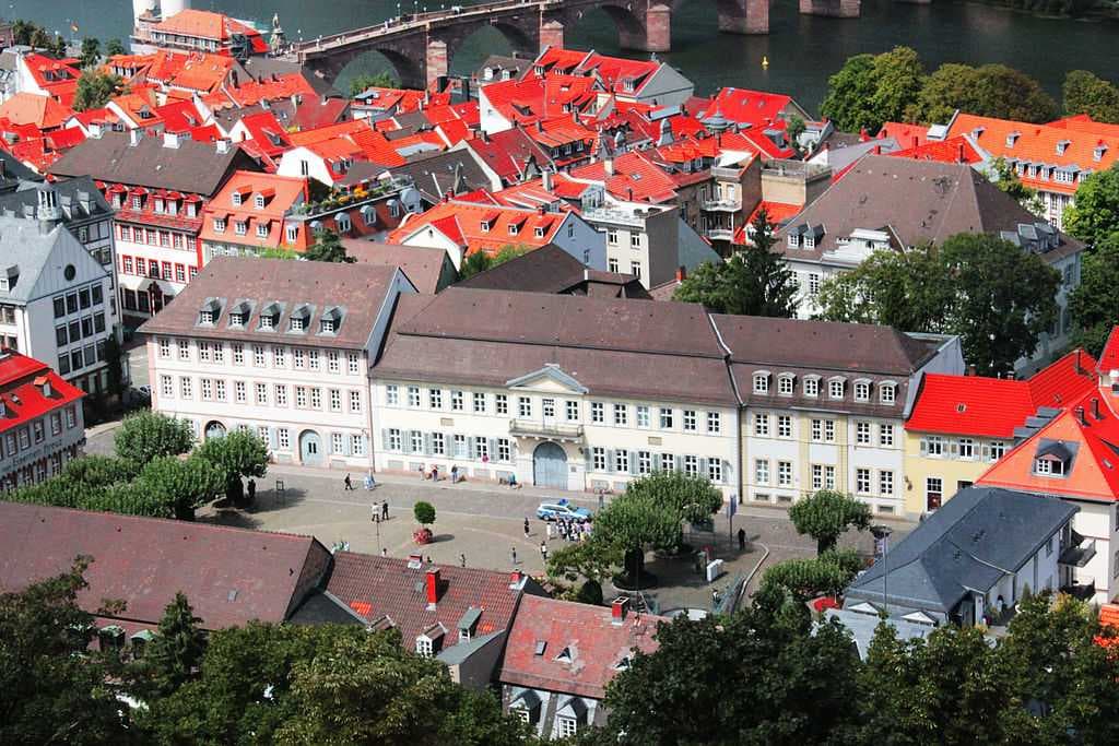 Karlsplatz and Neckar with Old Bridge