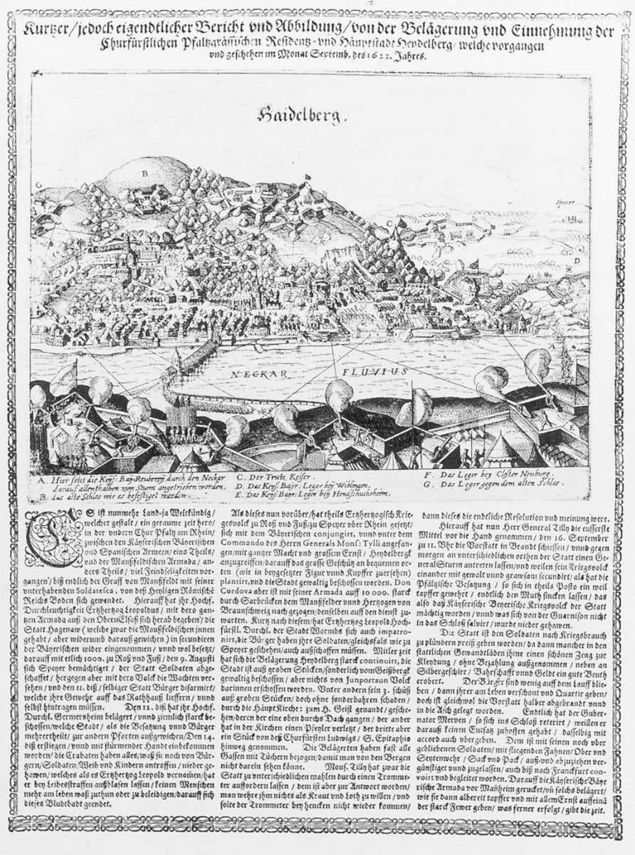 The siege of Heidelberg 1622