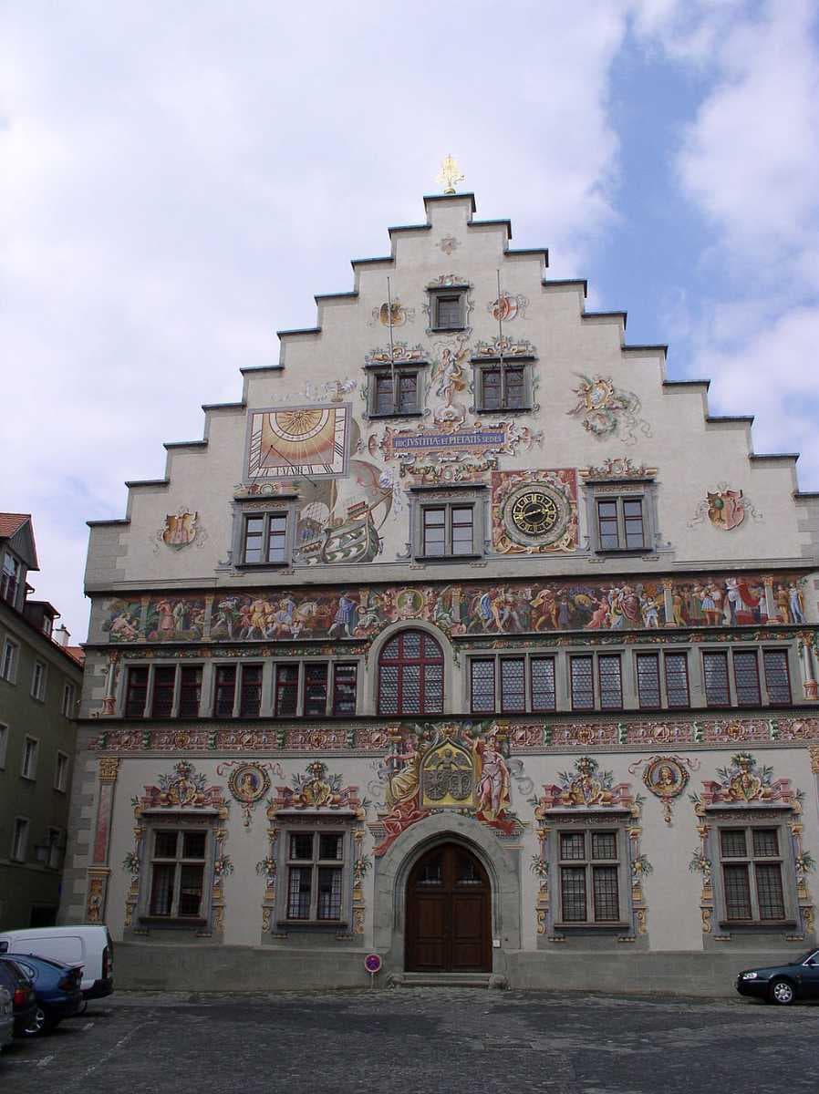 The back of the old town hall of Lindau