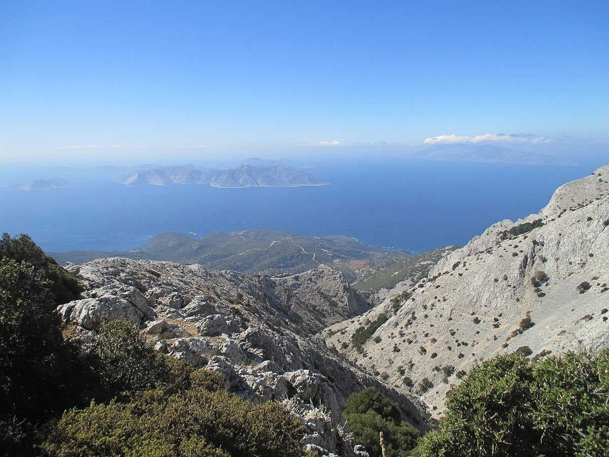 View from the top of Mount Kerkis