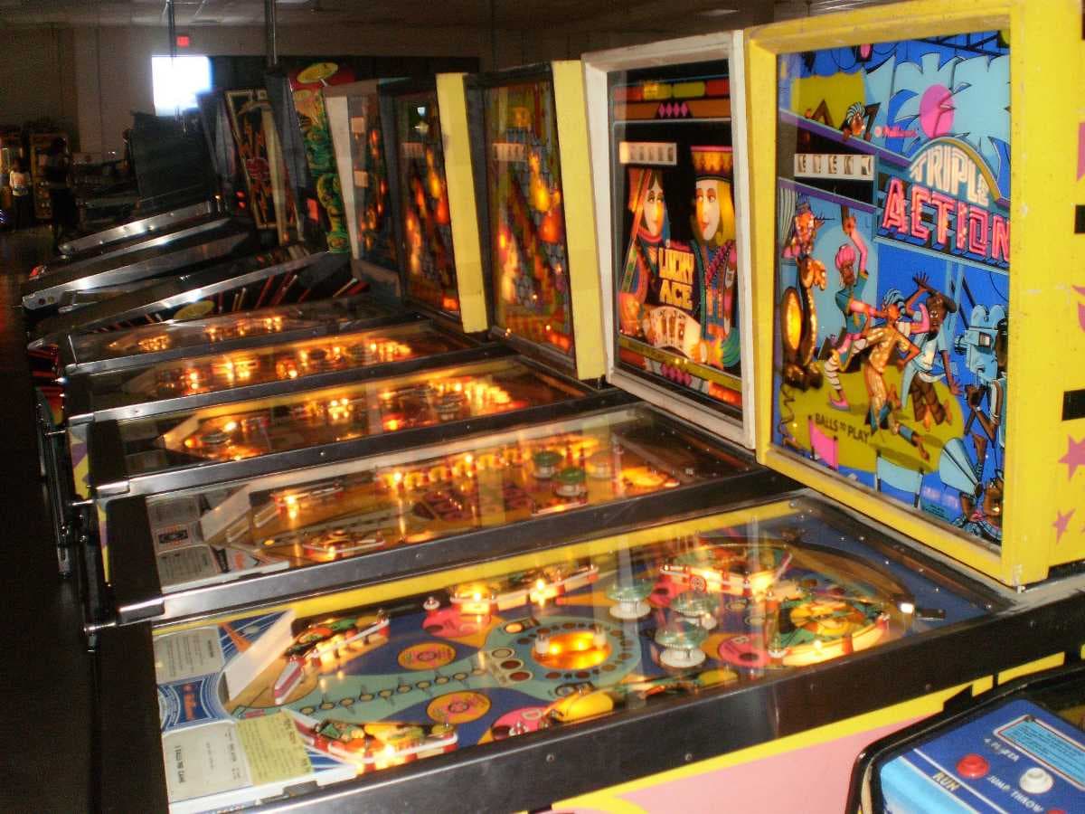 Gaming arcade at Budapest Pinball Museum