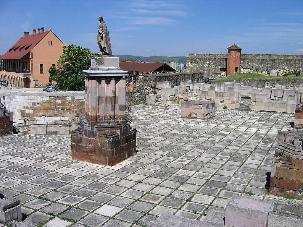 The ruins of the medieval cathedral