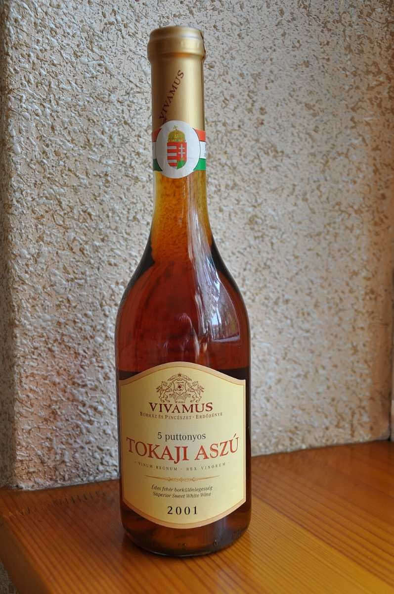 A bottle of Tokaji Aszu