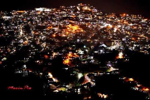 Lunglei,mizoram Night View from bazar veng