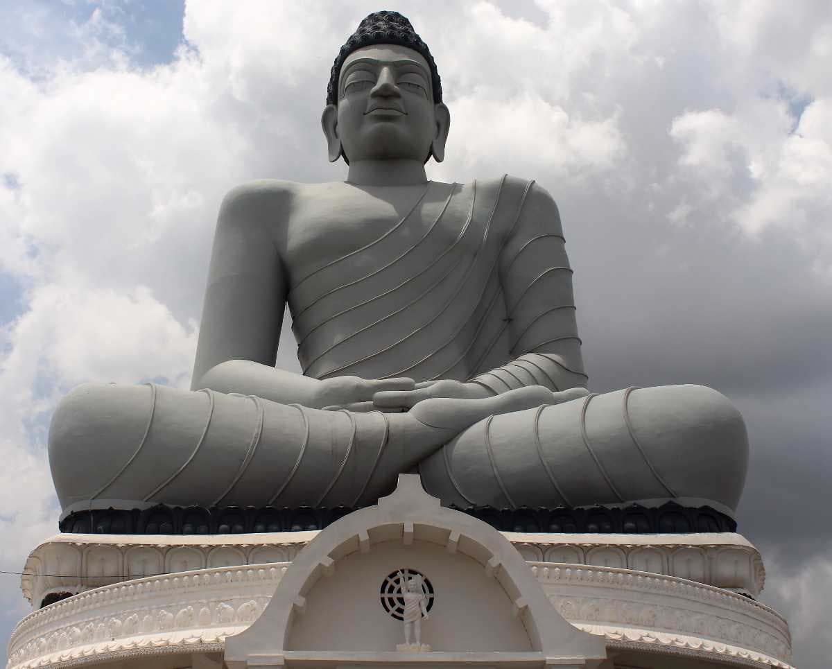 Statue of Buddha at Amaravathi Stupa
