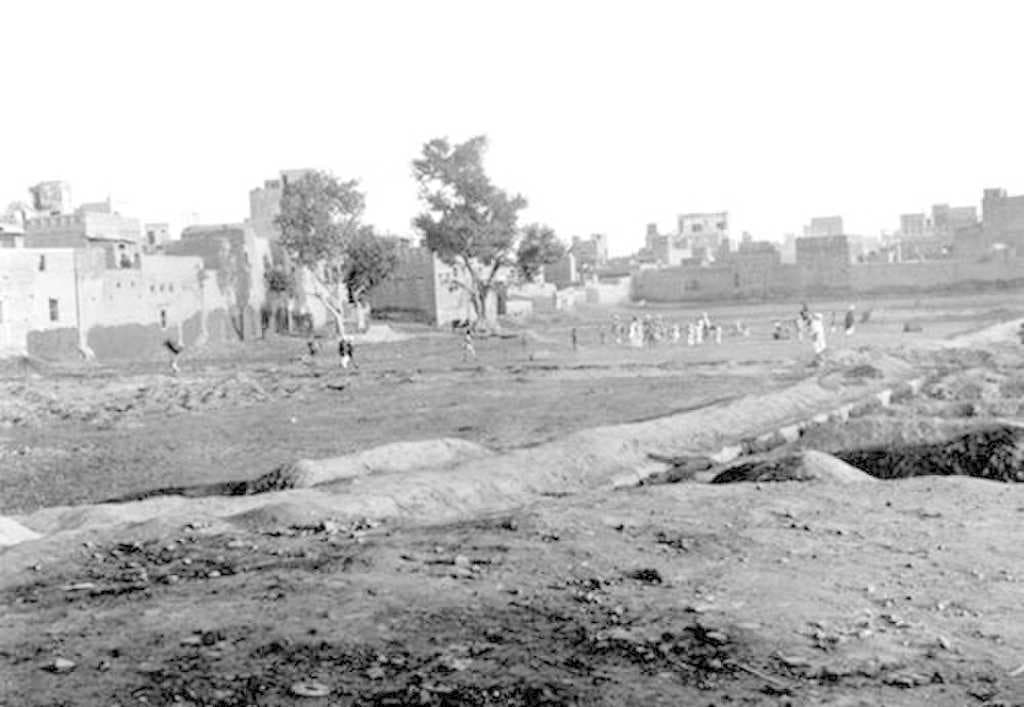 The Jallianwalla Bagh in 1919, months after the massacre