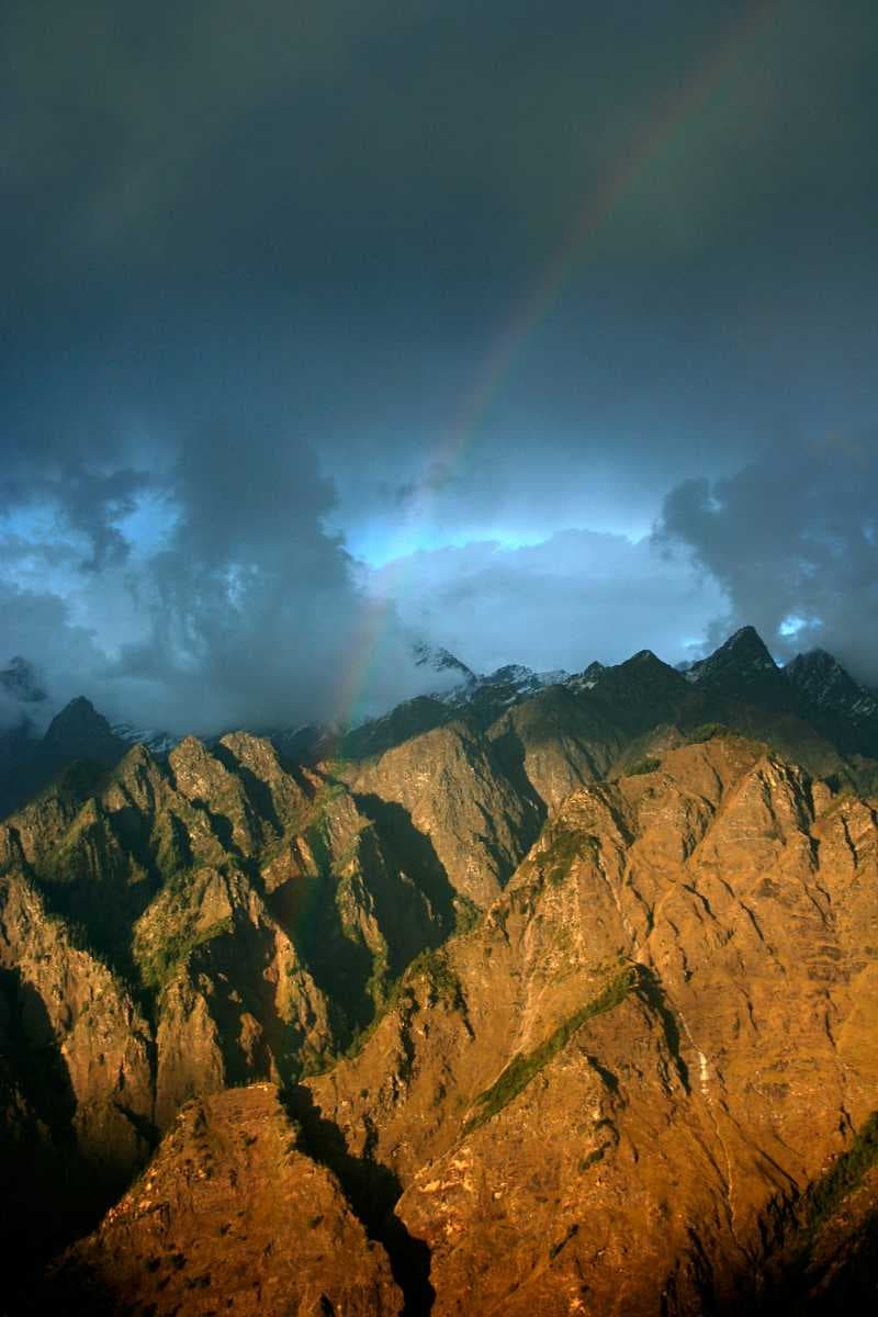Clouds gathering over the hills during the monsoon months