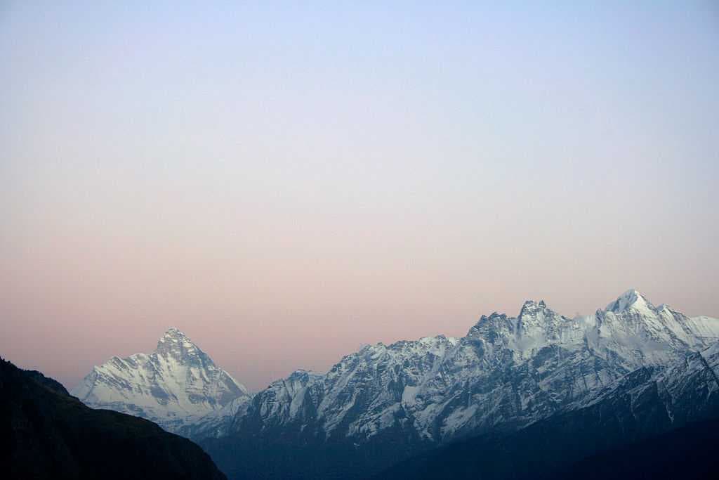 Auli offers great views of the Himalayas