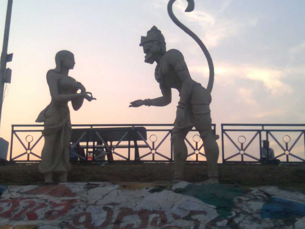 Statues at Godavari River Bank Bhadrachalam