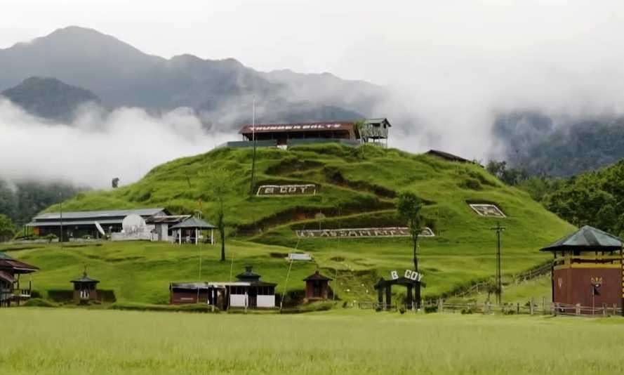 View of Assam Rifles in Vijoynagar, Changlang