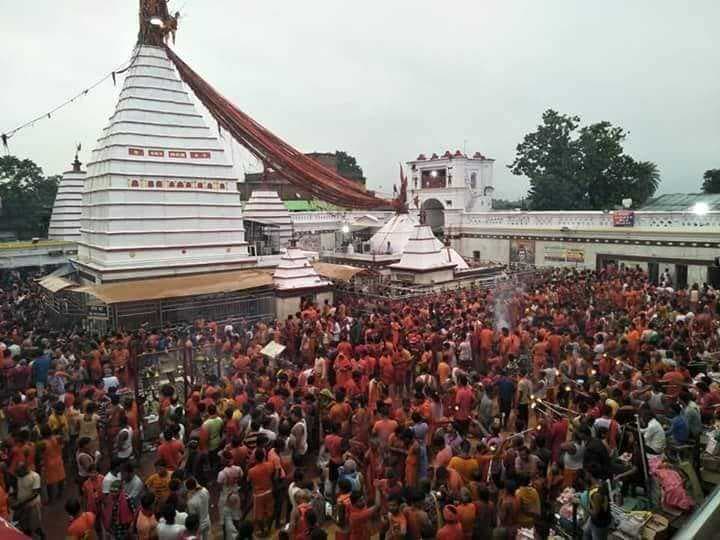 Devotees Offering Prayers in Basukinath Mandir