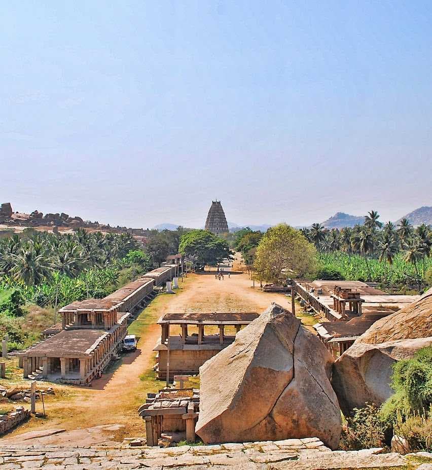 Hampi Bazaar - Local Market in Hampi