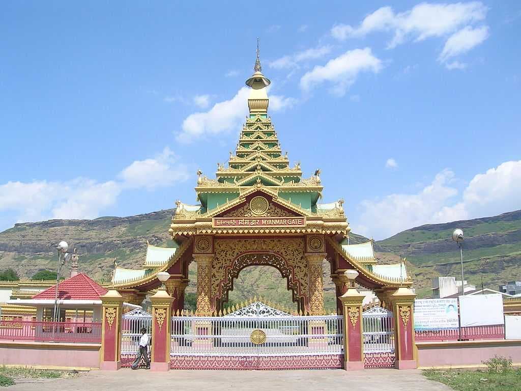 View of Myanmar Gate, Dhamma Giri, Igatpuri.