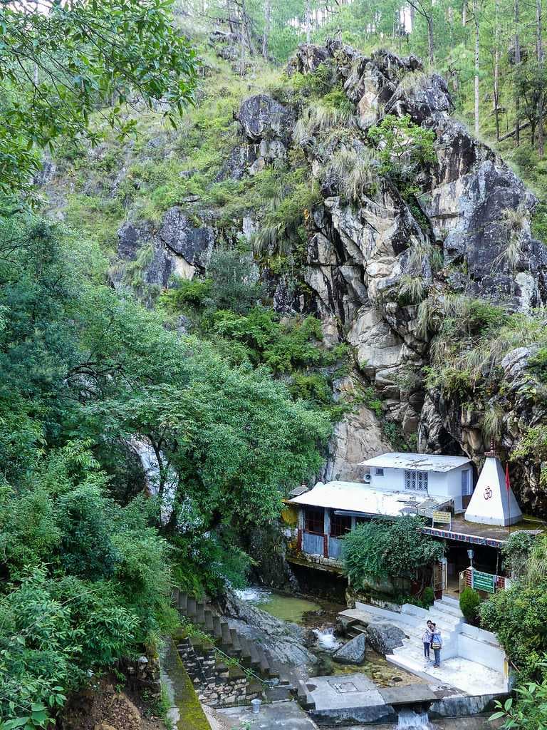 Someshwara Temple at Rudradhari Falls