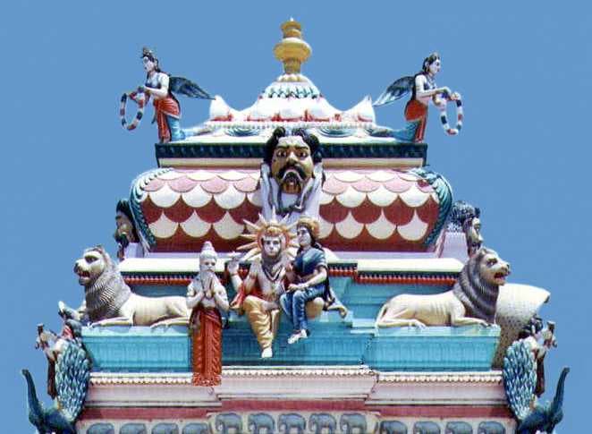 Sri Lakshmi Narasimha Temple Gopuram in Antarvedi
