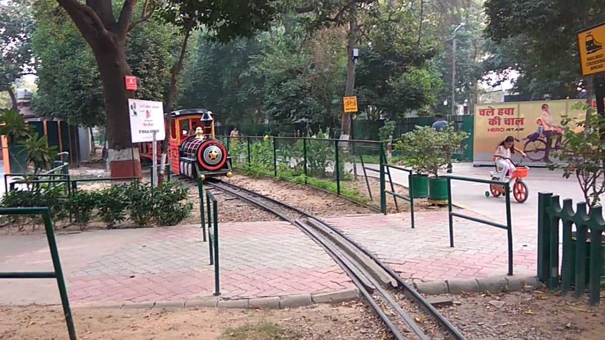 Mini Train is the Major Attraction in Rakh Bagh Park