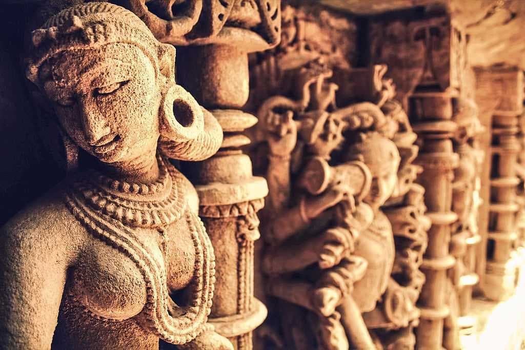 Brilliantly Carved Nymphs from the walls of the Rani ki Vav
