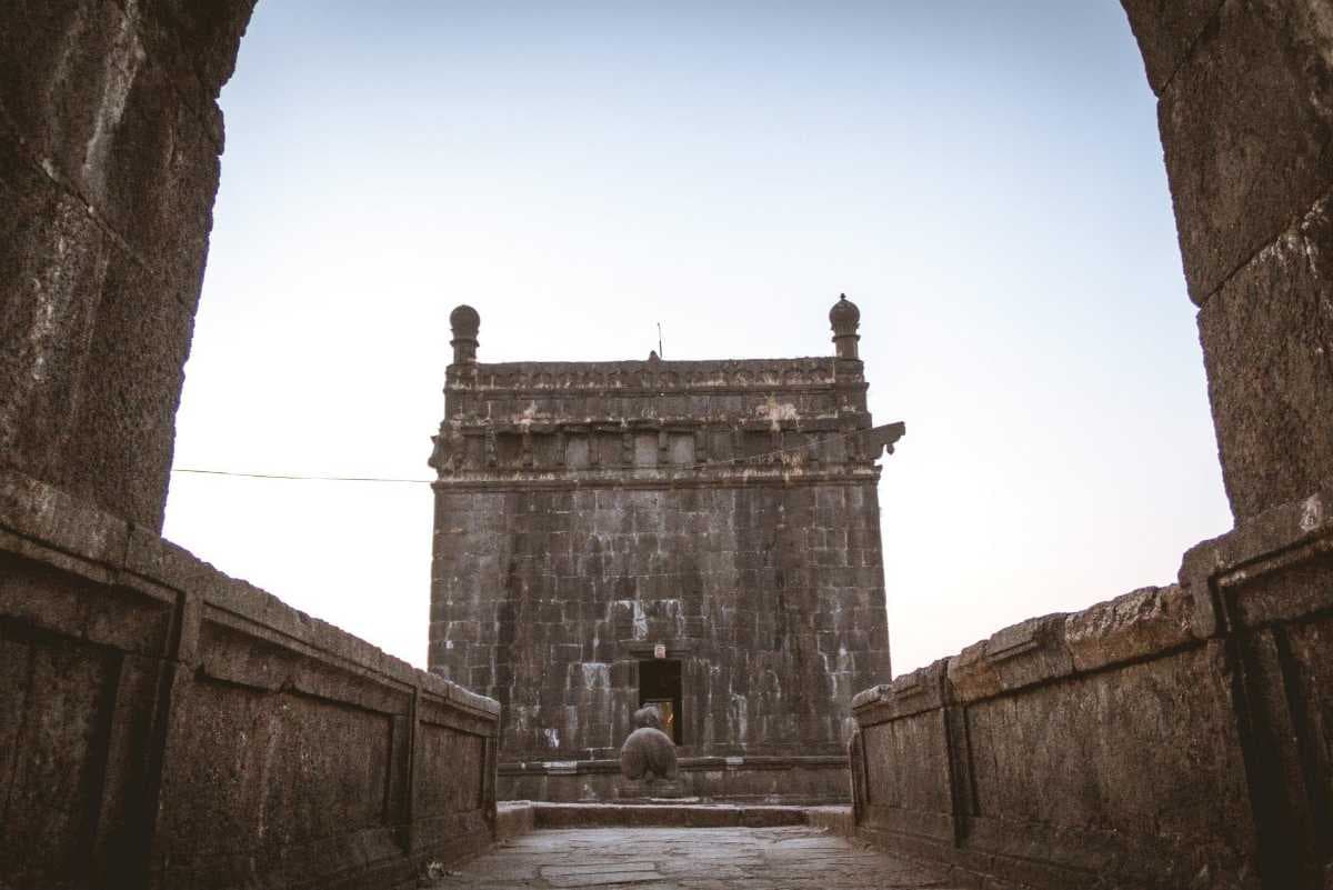 Entrance of the Very Jagadishwar Temple in Raigad