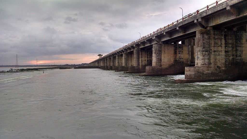 Dowleswaram Barrage near Rajahmundry on River Godavari