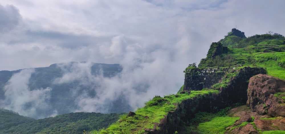 Misty Morning View of Rajmachi Fort