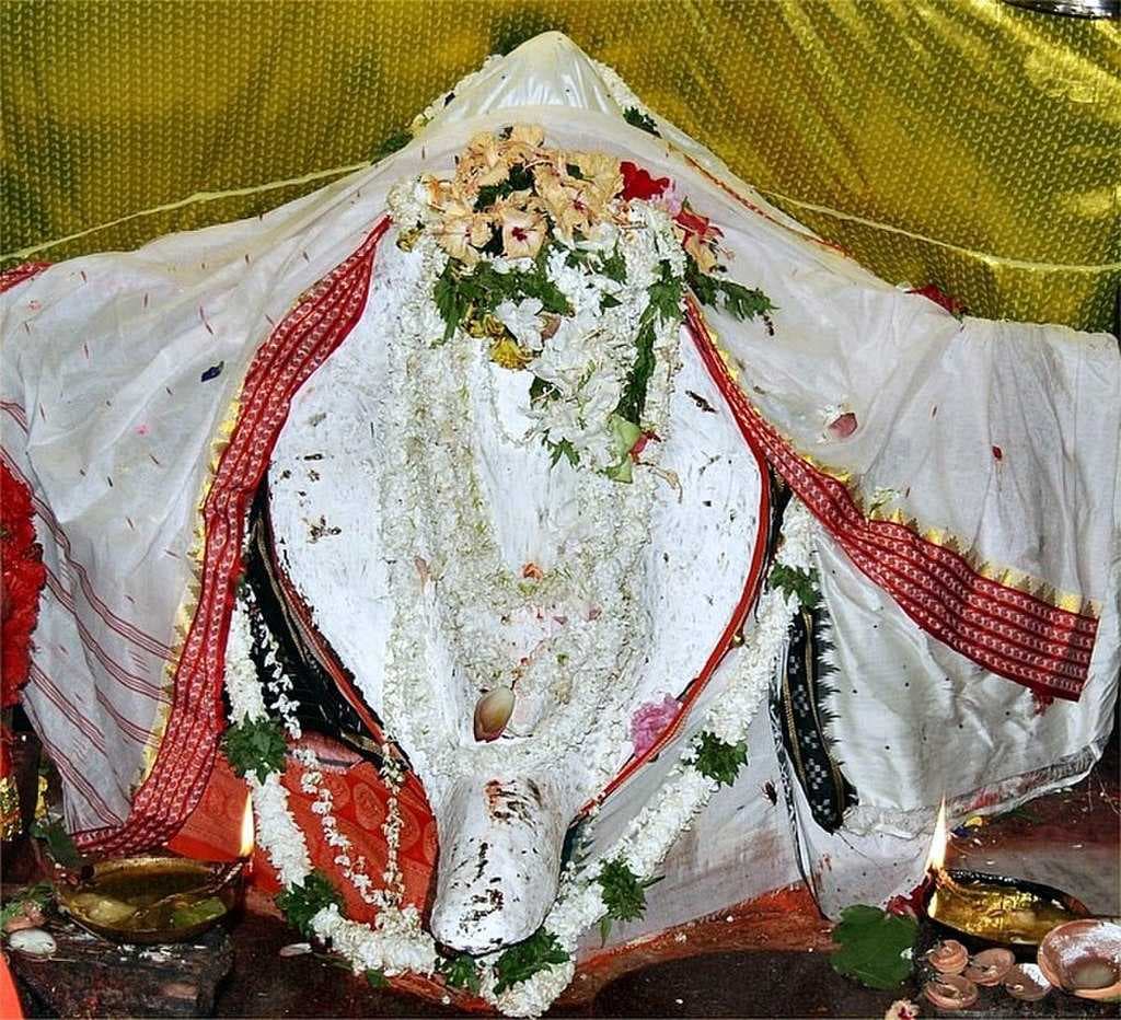 Maa Samalei, the reigning deity, from which the city of Sambalpur derives its name