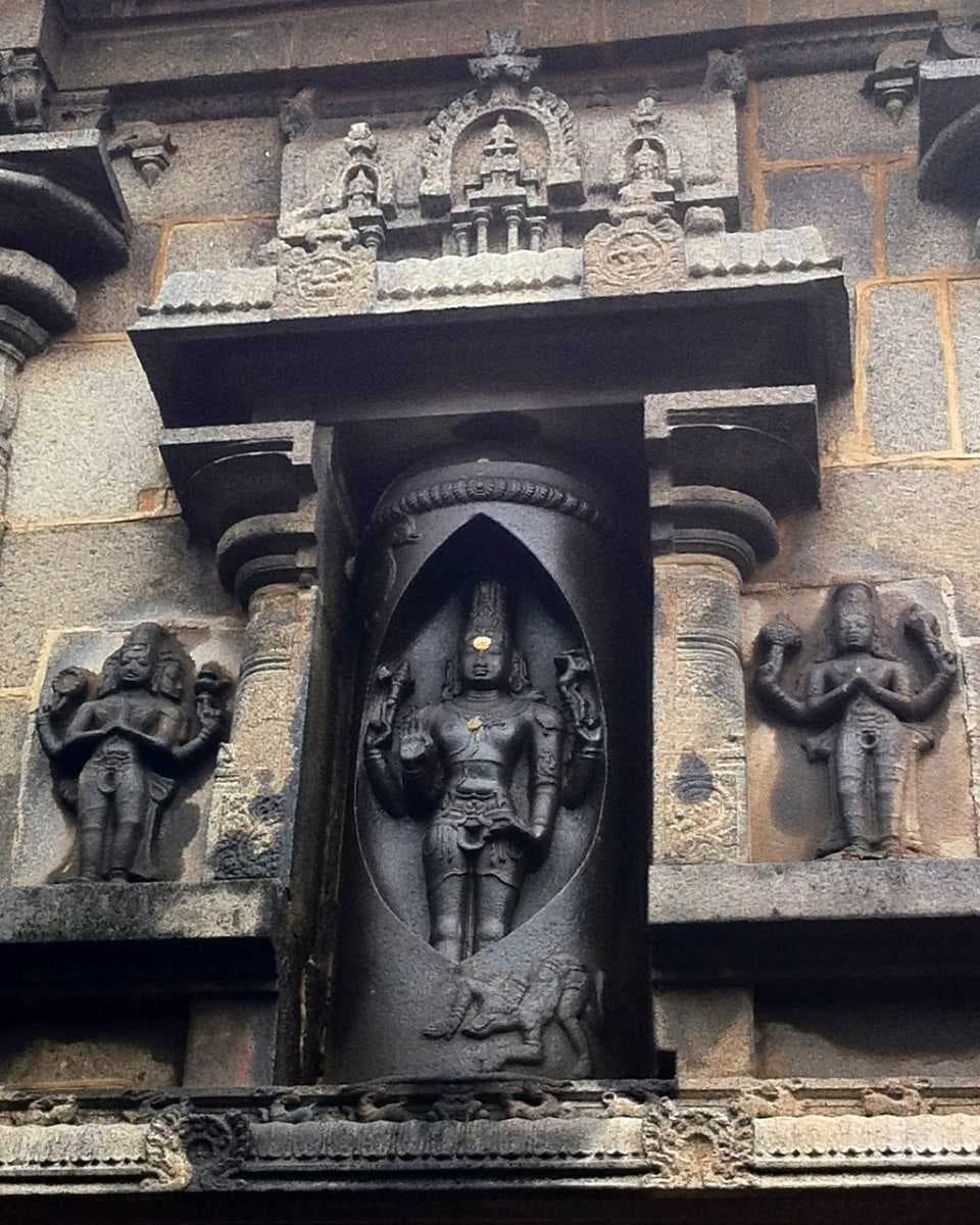 Splendid Sculpture on the Walls of Sikkal Singaravelan Temple